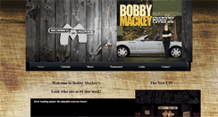 Desktop Screenshot of bobbymackey.com