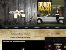 Tablet Screenshot of bobbymackey.com